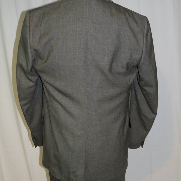 Tom Ford Gray Hopsack Current Silk Blend Peak Lapel Two Button Suit 44R - Picture 11 of 16